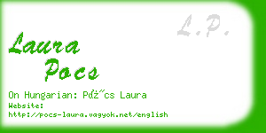 laura pocs business card